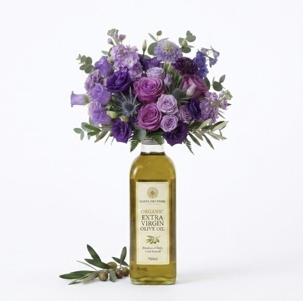 Olive oil arrangement